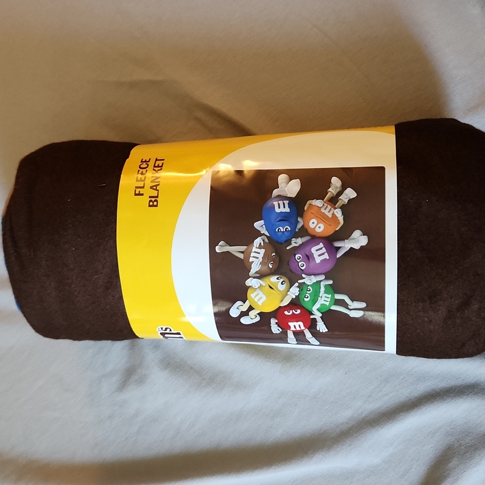 M&M fleece blanket